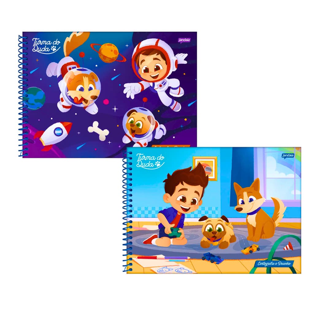 Caderno De Desenho Universitário Turma Do Duda 80 Folhas - Jandaia