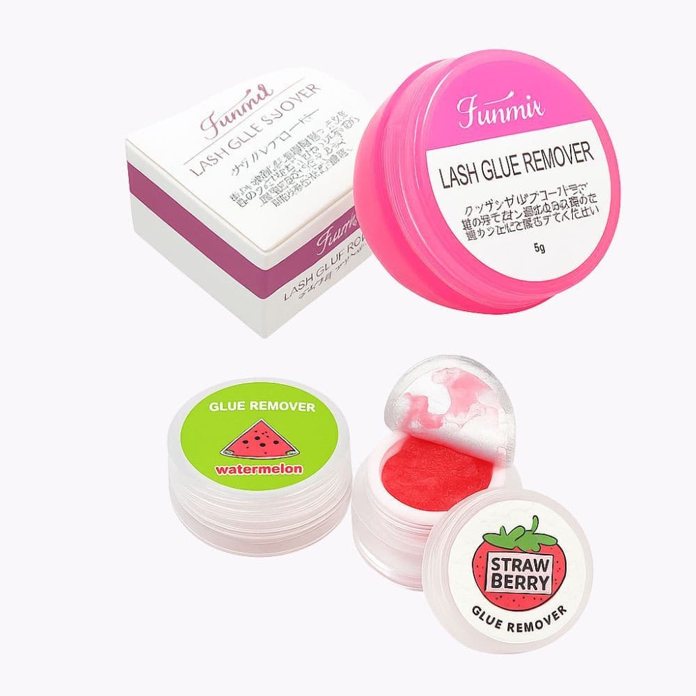 Removedor de Cola para Extensão de Cílios Funmix 5g Rosa Creme Suave para Profissionais