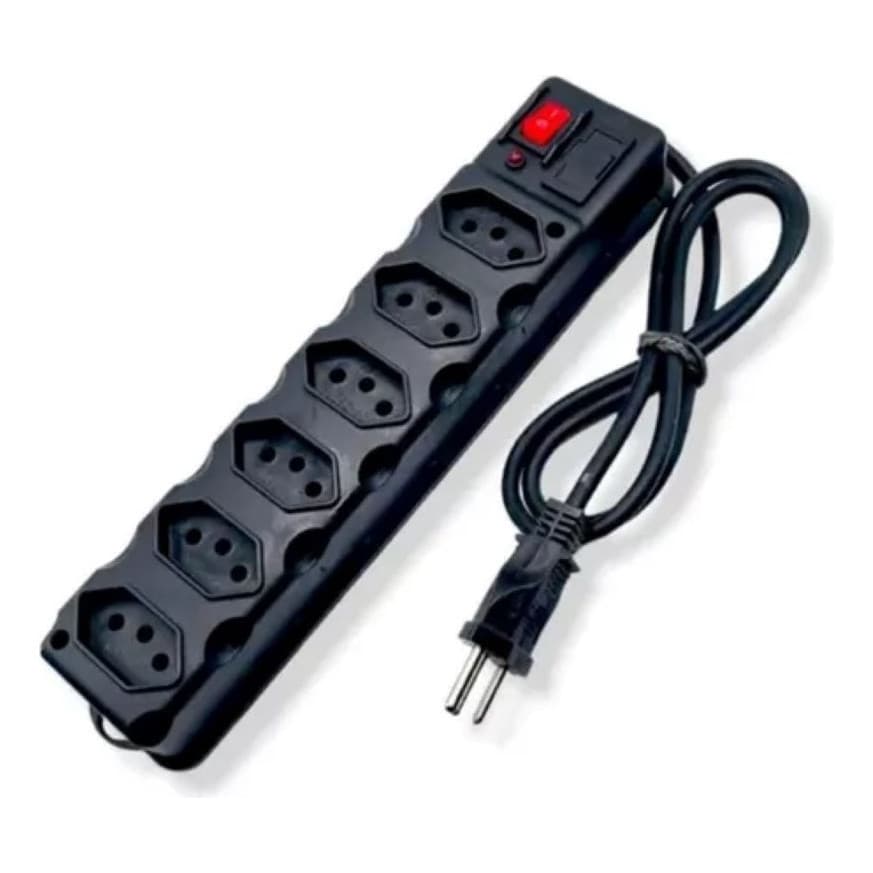 Oferta Régua Extensão Elétrica 6 Tomada Filtro Linha Bivot