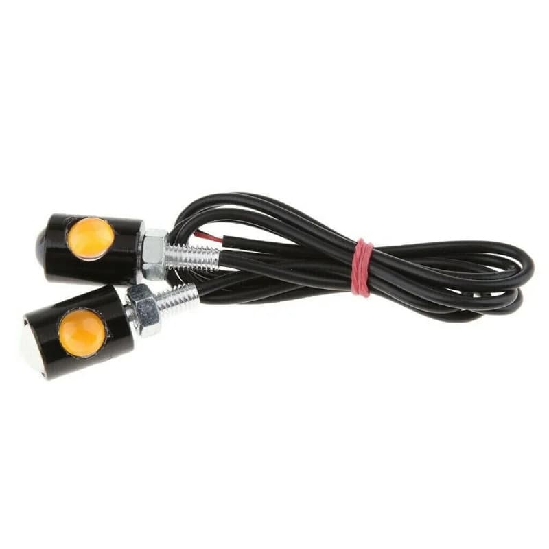 Novo 2Pcs Placa De Motocicleta Luz DC12V Led Lâmpada Traseira De Carro Lente De Parafuso De Alta Potência Lâmpadas Acessórios