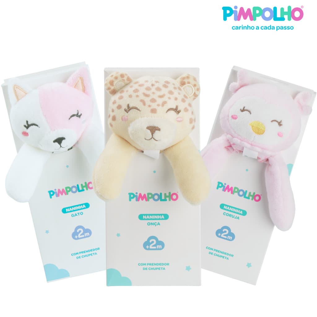 PIMPOLHO NANINHA COM PRENDEDOR DE CHUPETA