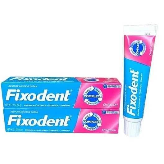 Combo 2 Fixodent 68g - 100% Original (2 Unidades) Unico Frete