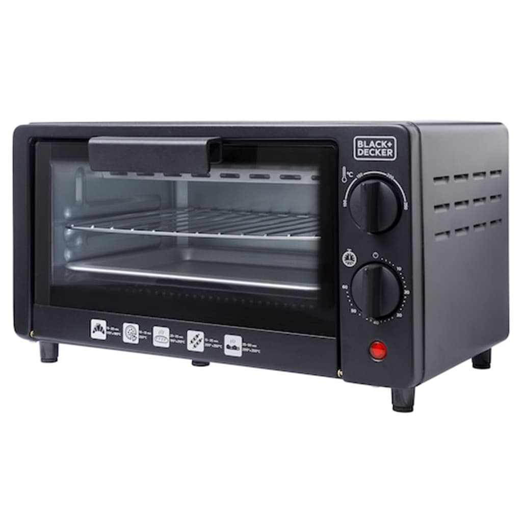 Forno Elétrico Black+Decker FT9N-BR 9 Litros 800w 127v Porta Vidro Timer 60 Min Seletor Temperatura Assa Tosta Grelha