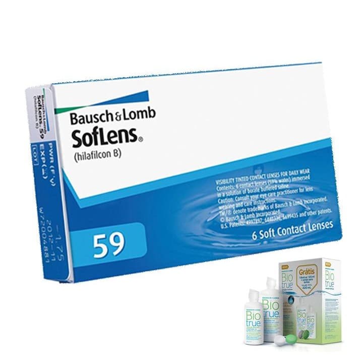 Lente De Contato Soflens 59 Bausch  Lomb uso Mensal com Renu