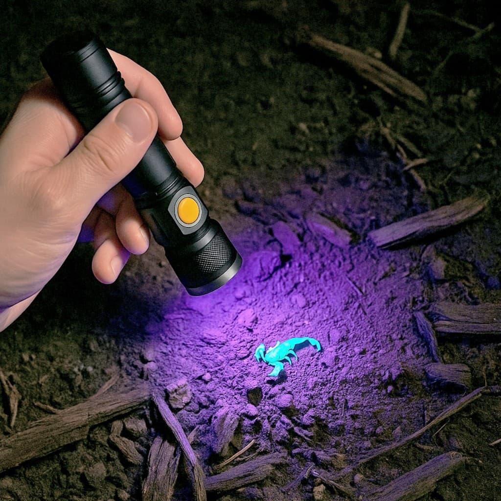 Lanterna Luz Negra Ultravioleta UV Potente