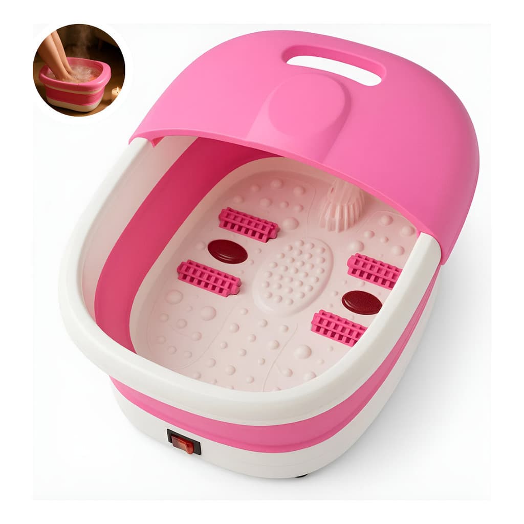 Hidromassageador Pés Dobrável Spa Aquecimento Pedicure