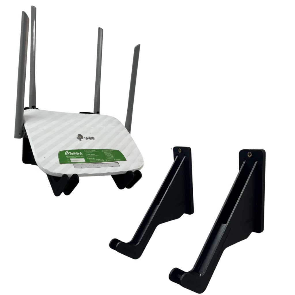 Suporte Para Roteador Wi-fi De Parede Universal + Parafusos 1 Par em MDF