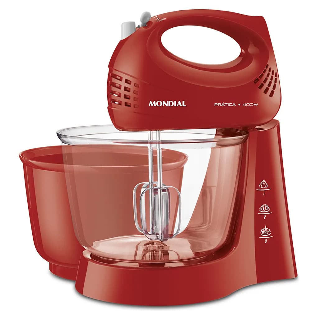 Batedeira Pratic Due 400W 220V B-45-R Vermelha Mondial