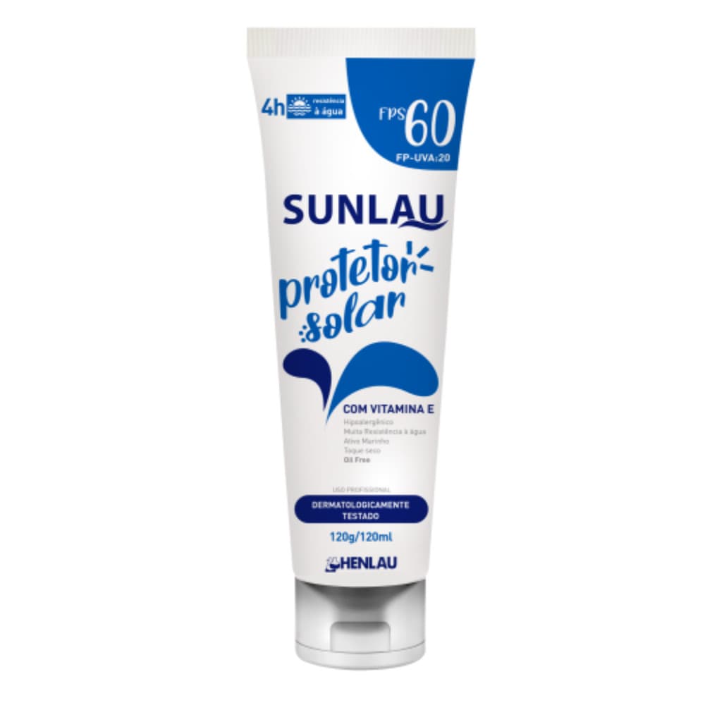 Protetor Solar Fps 60 120G Vitamina E Sunlau