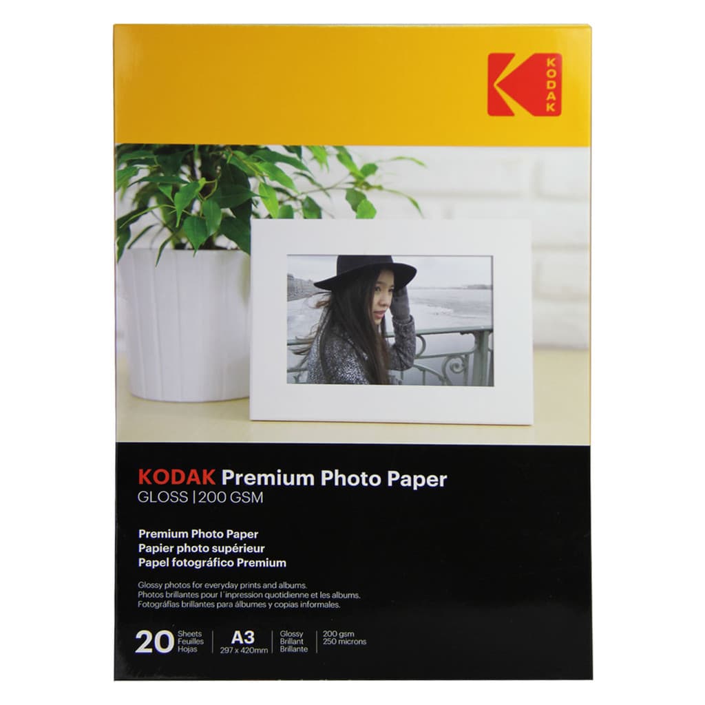 Papel KODAK 200g A3 20 Folhas - CGP200