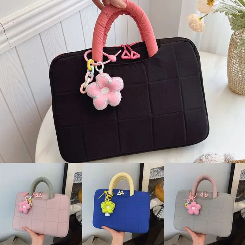 Bolsa Fofa Para Laptop À Prova De Choque MacBook Air 13 2025 M4 13.6 Polegadas A3240 Capa M2 Pro 13.3 14 16 Manga 15 202