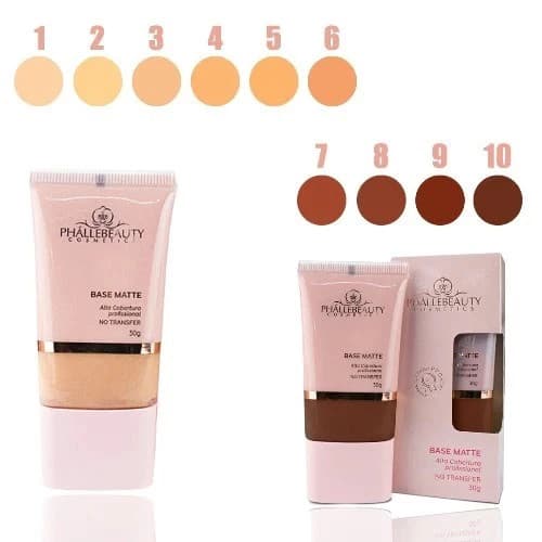 Base Matte Alta Cobertura  Phallebeauty