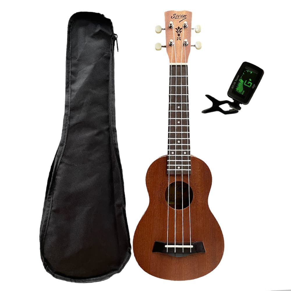Ukulele Soprano Seven Suk-m Mahogany C/ Capa e Afinador