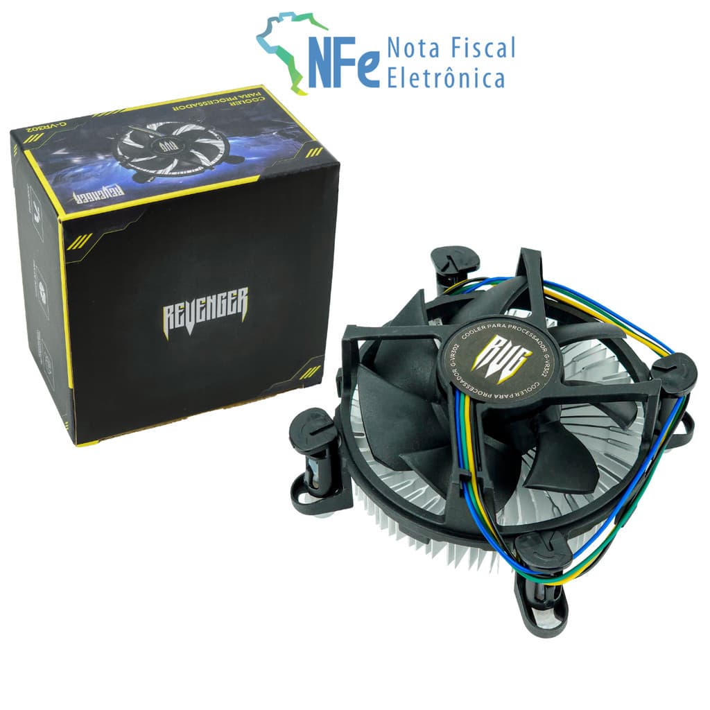 Cooler Processador Intel LGA 775 1156 1155 1150 1151 2200RPM Silencioso CPU PC
