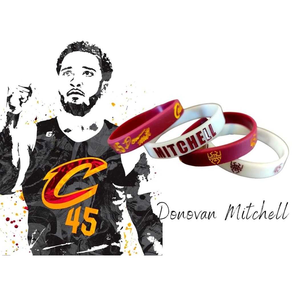 Pulseira Basquete Oficial Donovan Mitchell Clevelland Cavs