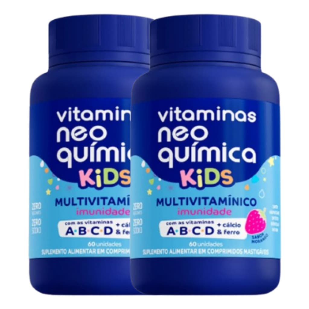 Kit 2 Suplemento Vitamínico Neo Química Kids – 60 Comprimidos