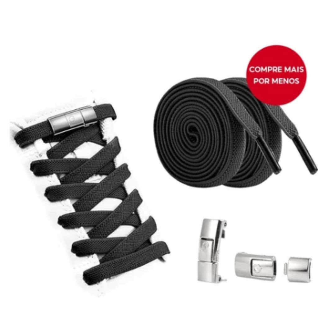 Cadarços Sem Laços , 1 Par De Elásticos Com Cápsulas De Metal , Amarrar Para Corredores , Crianças E Idosos , 0.8 x 100