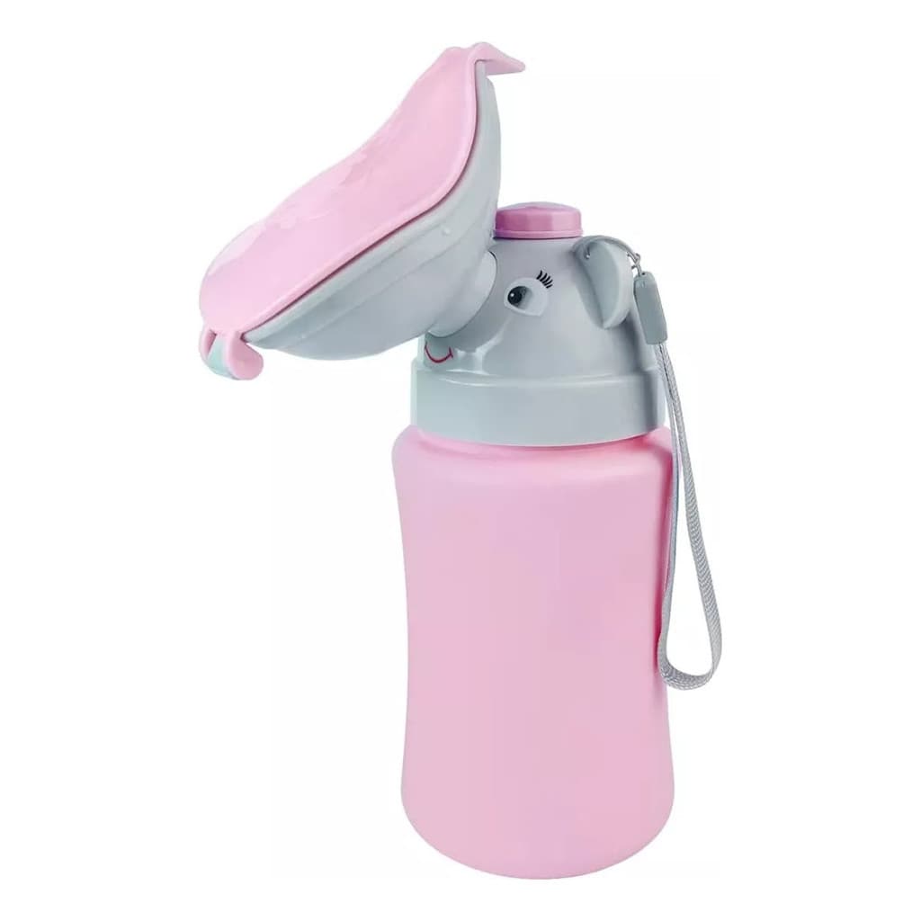 Mictório Portátil Infantil Bebê 350ml Rosa - Buba