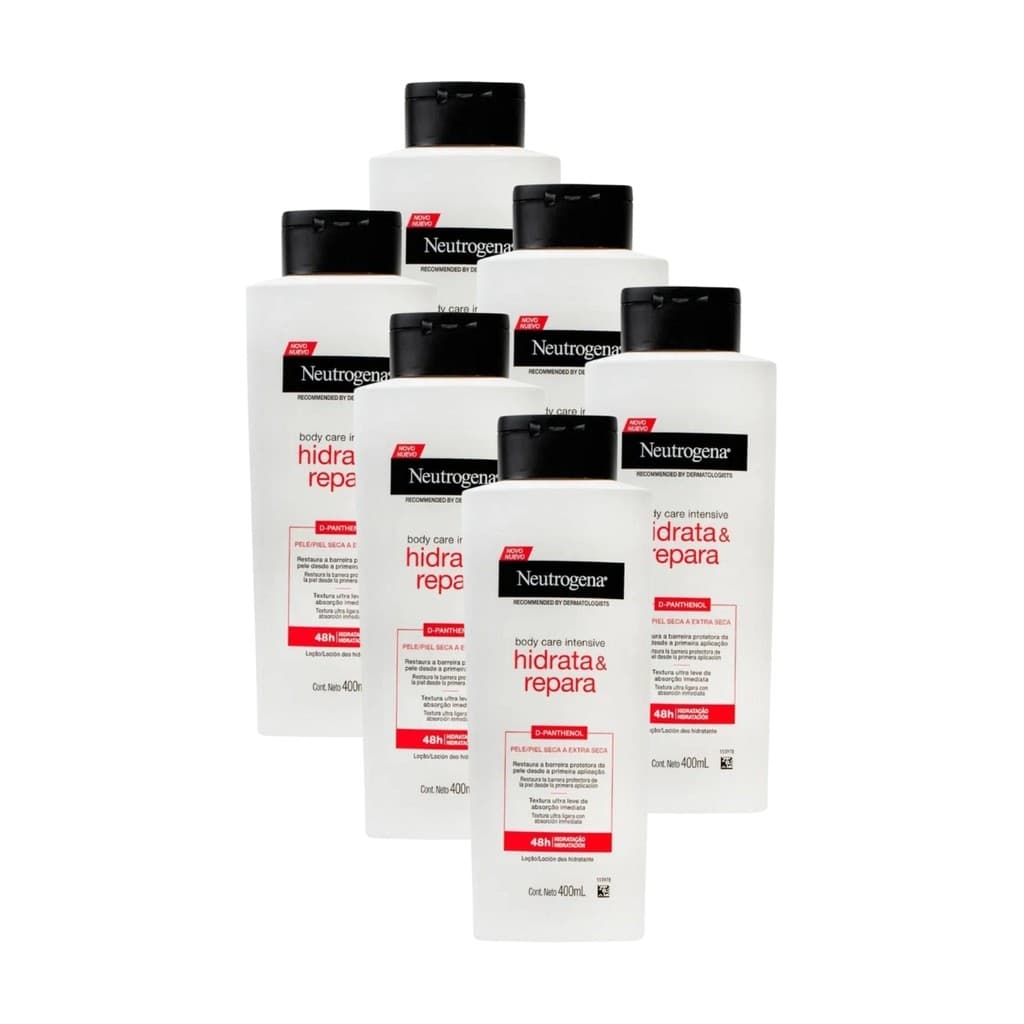 Kit 6 Neutrogena Hidrata e Repara 400ml Estoque Garantido