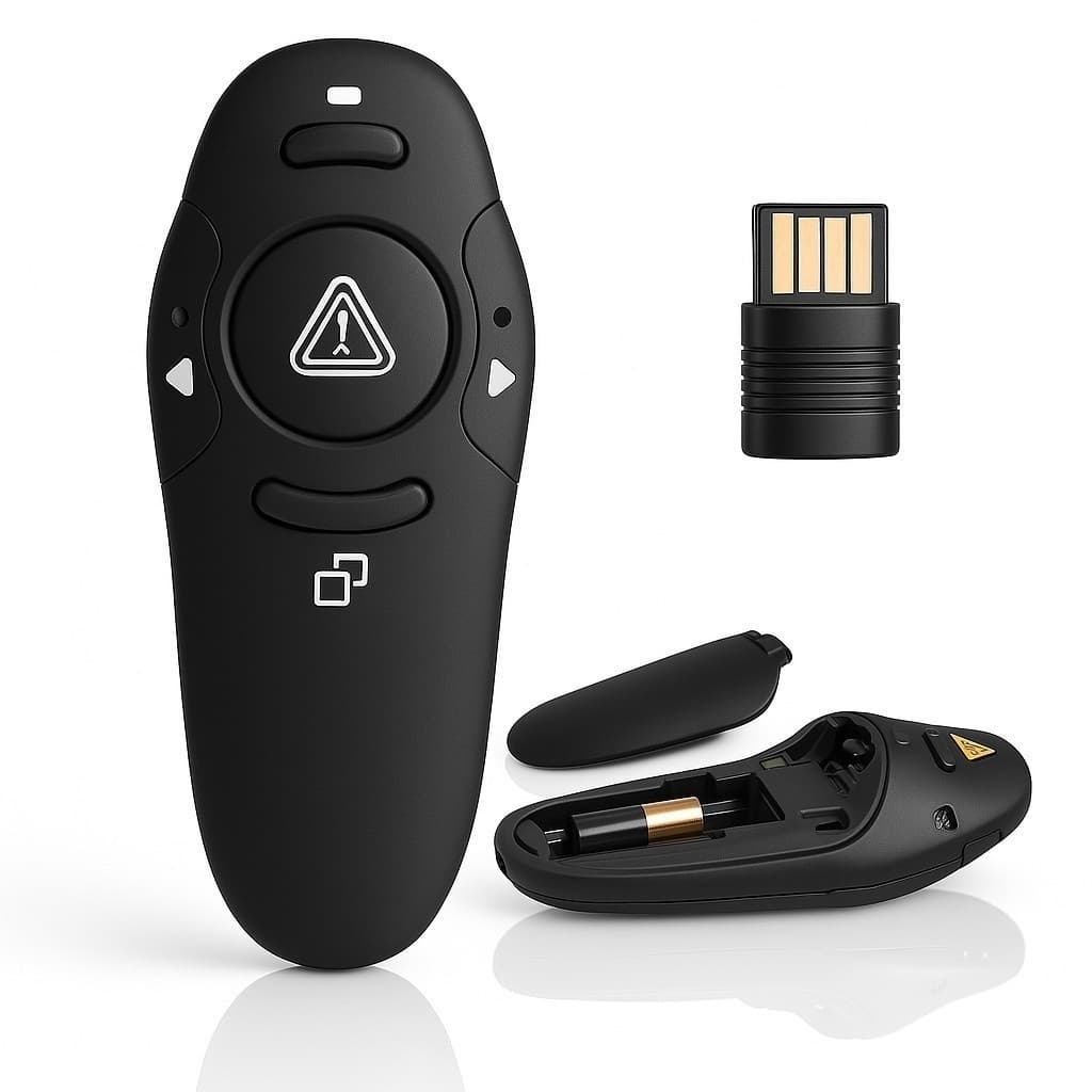 Controle Apresentador Caneta de Slide Sem Fio Passador Power Point Aula Palestra Com Laser
