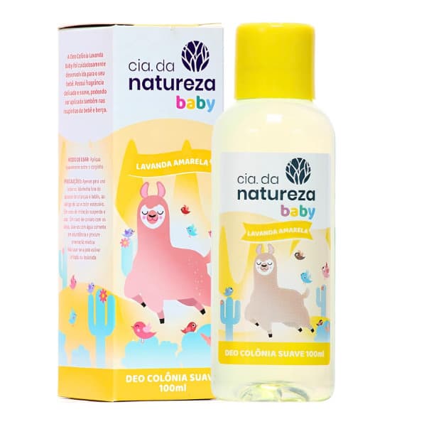 Deo Colônia Suave Lavanda Amarela 100ml - Cia da Natureza Baby