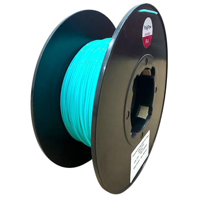 Filamento PLA High Speed Azul Tiffany 1,75mm 0,5kg Polyflow