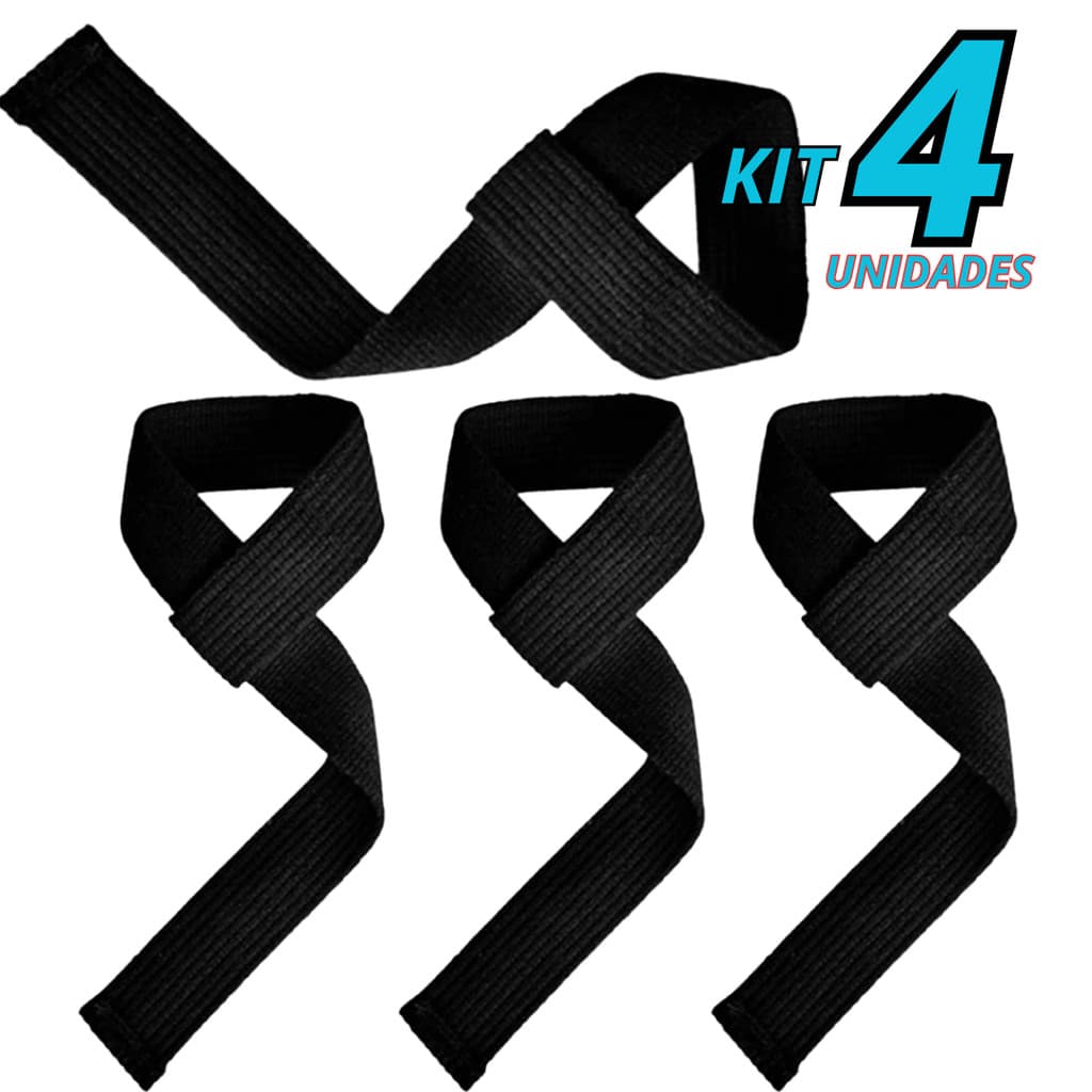 Tala Fita Straps 100% Algodão Academia Crossfit Musculação Hand Grip Munhequeira