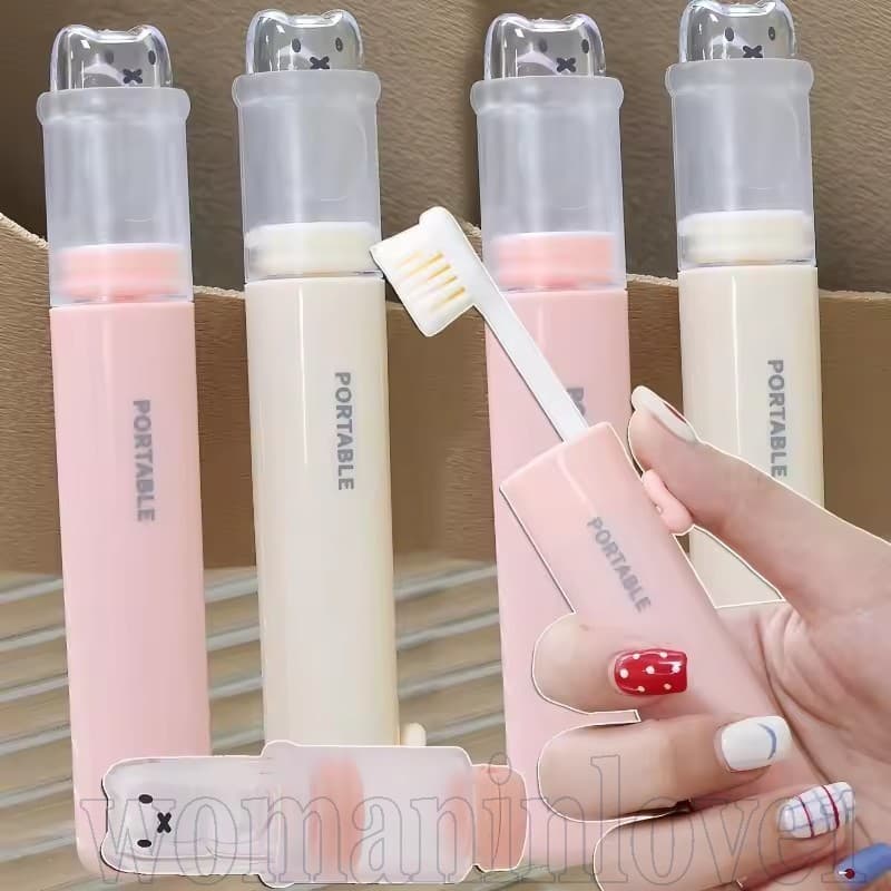 Conjunto Portátil De Escova De Dentes Para Viagem-Espremedor De Pasta De Dente-Caixa De Armazenamento-Estojo Pequena À P