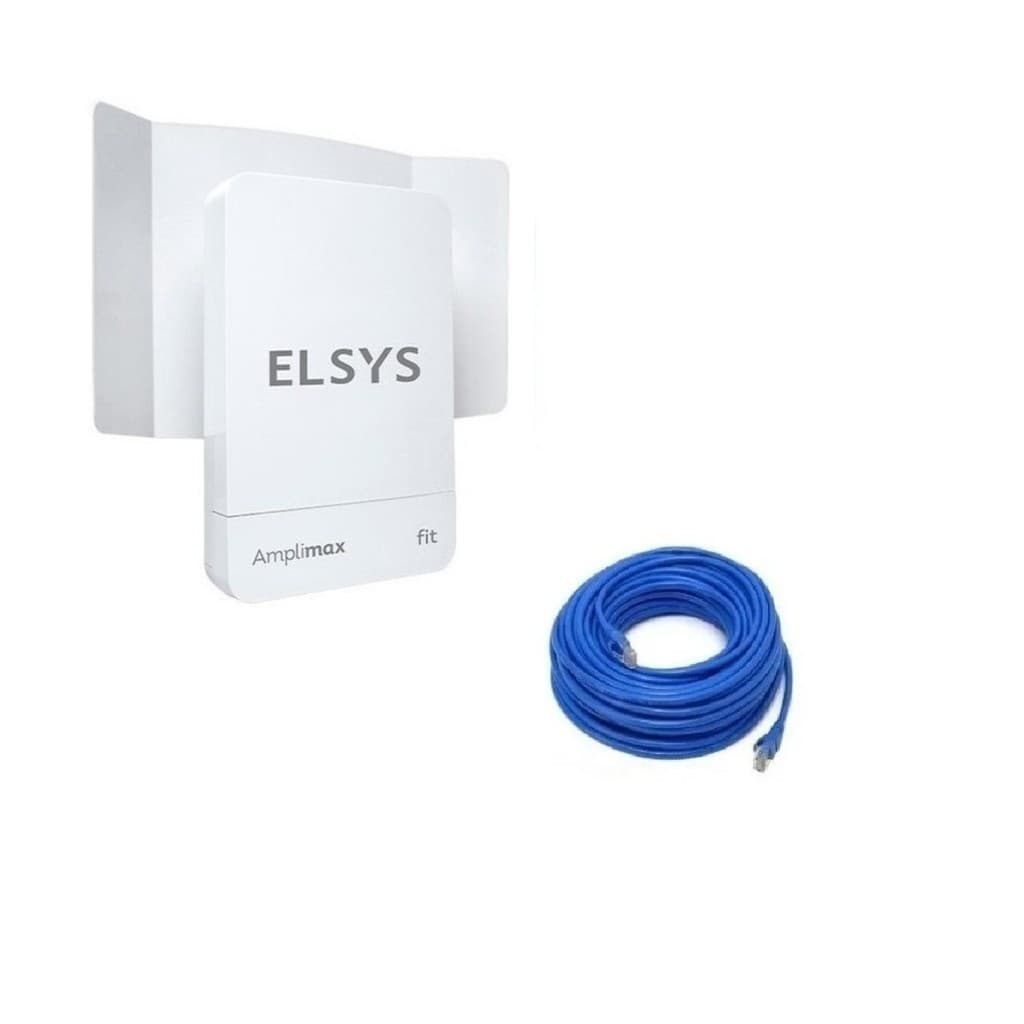 KIT Amplimax Fit Elsys 4G + Cabo de Rede 100m