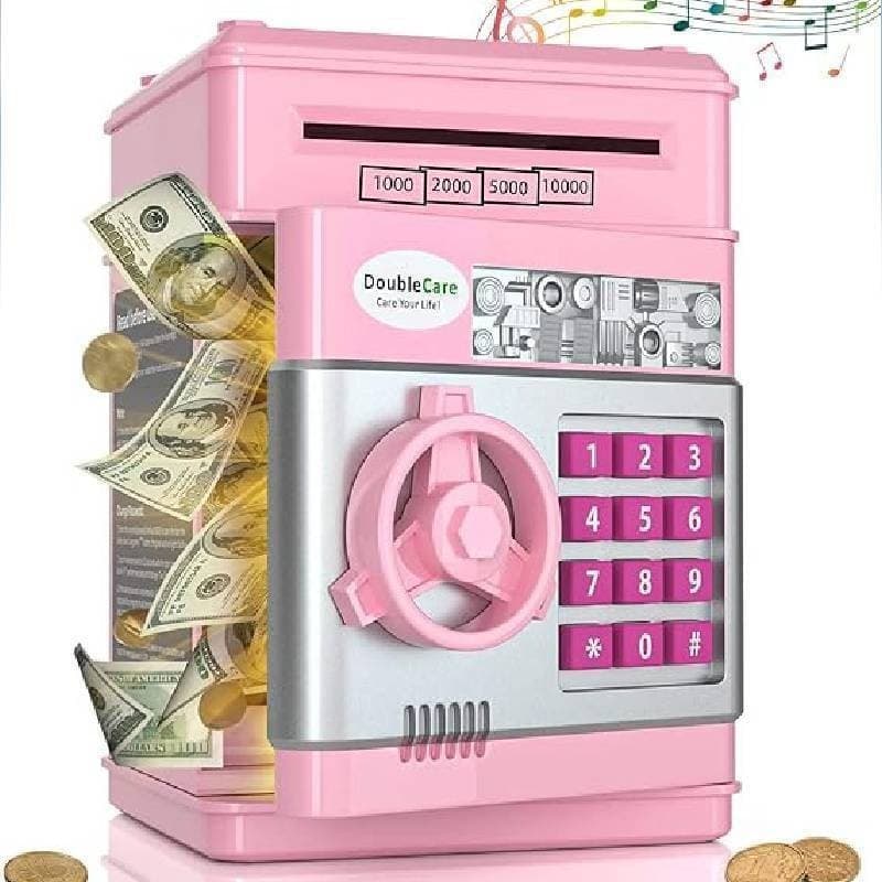 Cofre Digital Eletrônico Puxador Notas Moedas Automático