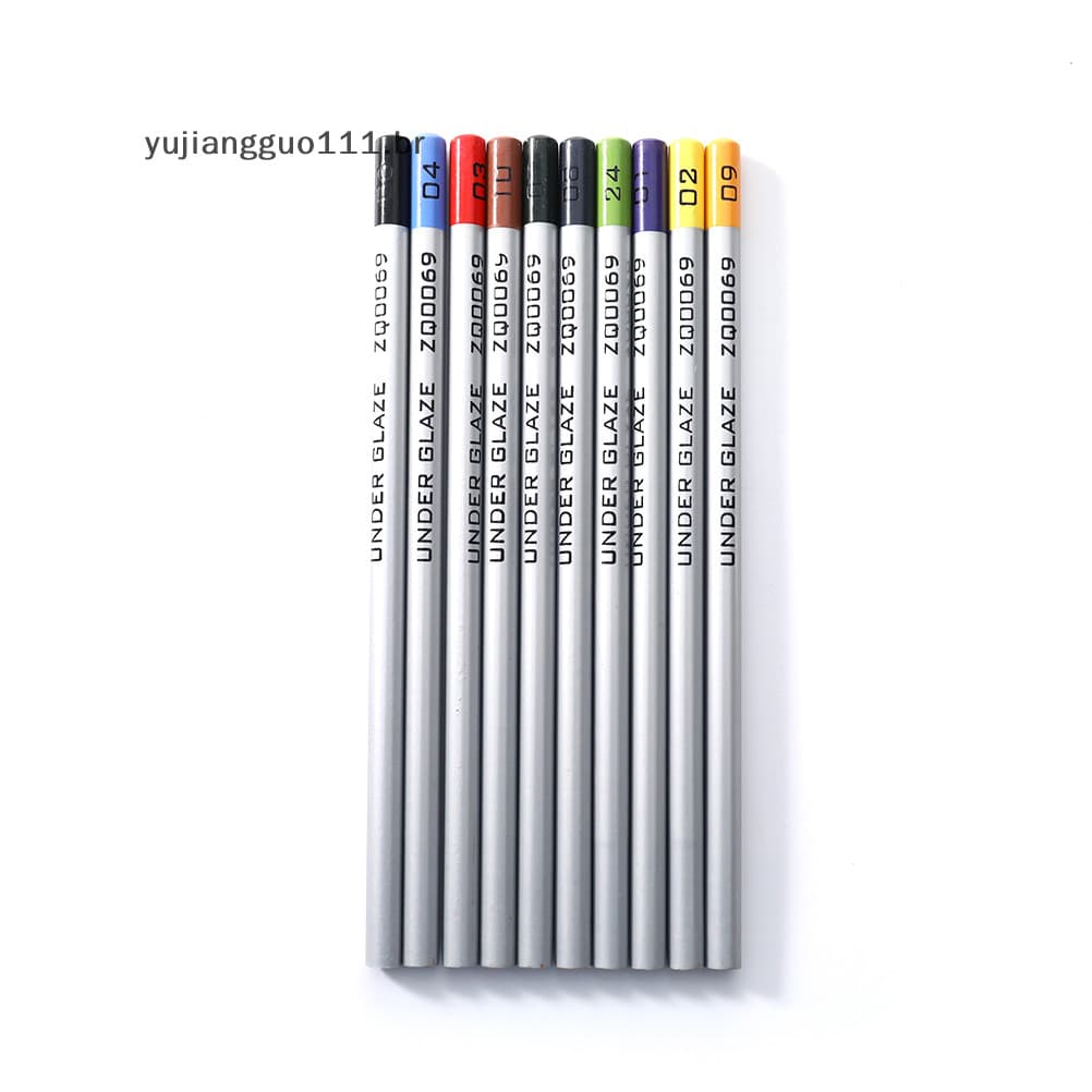 # BR Lápis De Cerâmica Arte Underglaze Coloridos De Bricolage Gancho Pintura À Mão Line .