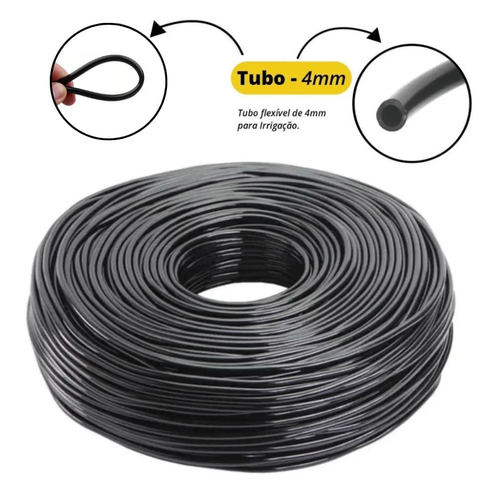 10/20/30/40/50m Mangueira Microtubo PVC 4/6mm 1/4" Flexível Para Irrigação