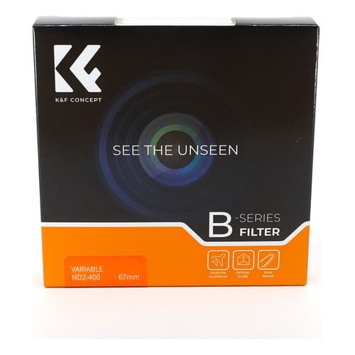 Filtro Nd2 A Nd400 Variável  K&f Concept 67mm Series B