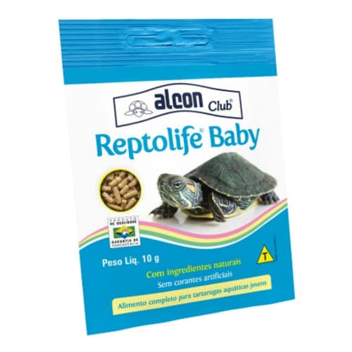 Kit Com 20 Unidades Ração Alcon Reptolife Baby 10g