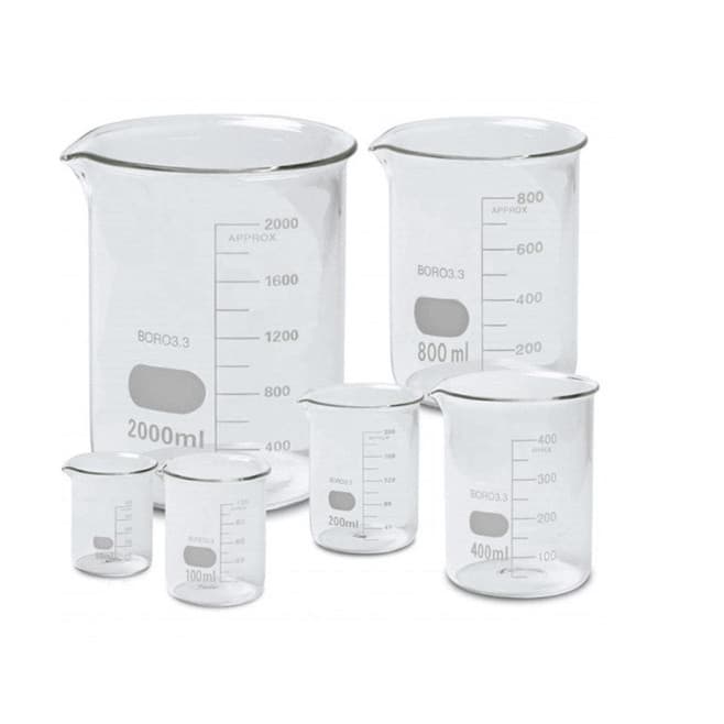 Kit Bequer becker de vidro - Tamanhos Variados + BRINDE