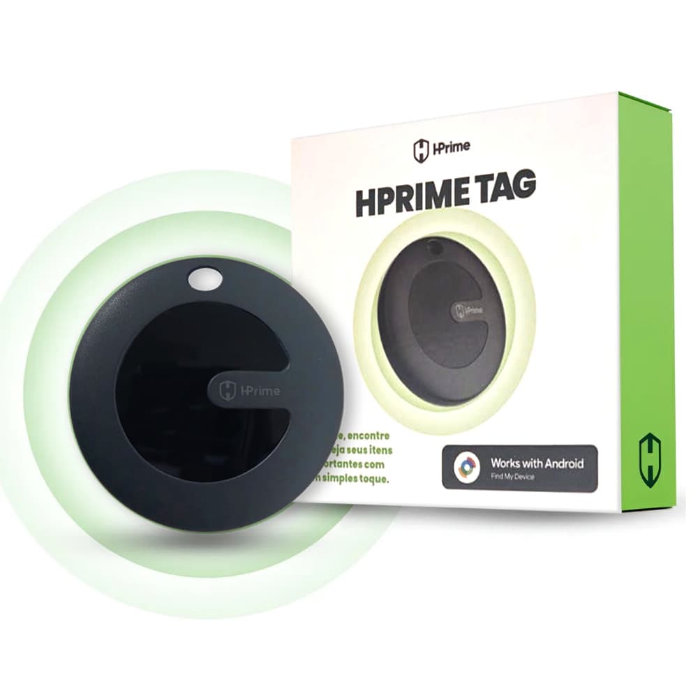 Hprime Rastreador Air Tag Localizador Android Original Preto