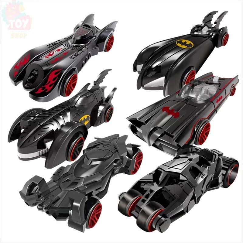 Conjunto 6pçs Metal Carro Batmobile Simulação De Liga De Esportivo Brinquedos Infantis