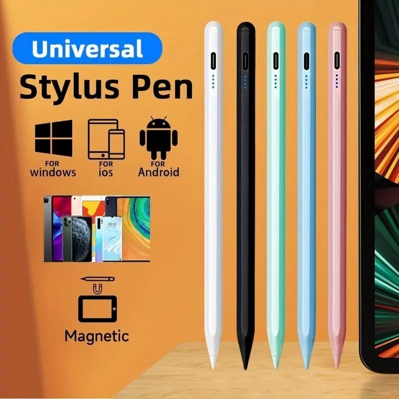 Caneta Universal Para Android/Windows Ativa Ipad/Writing E Desenho Celulares Tablets Ponta Tripla Da