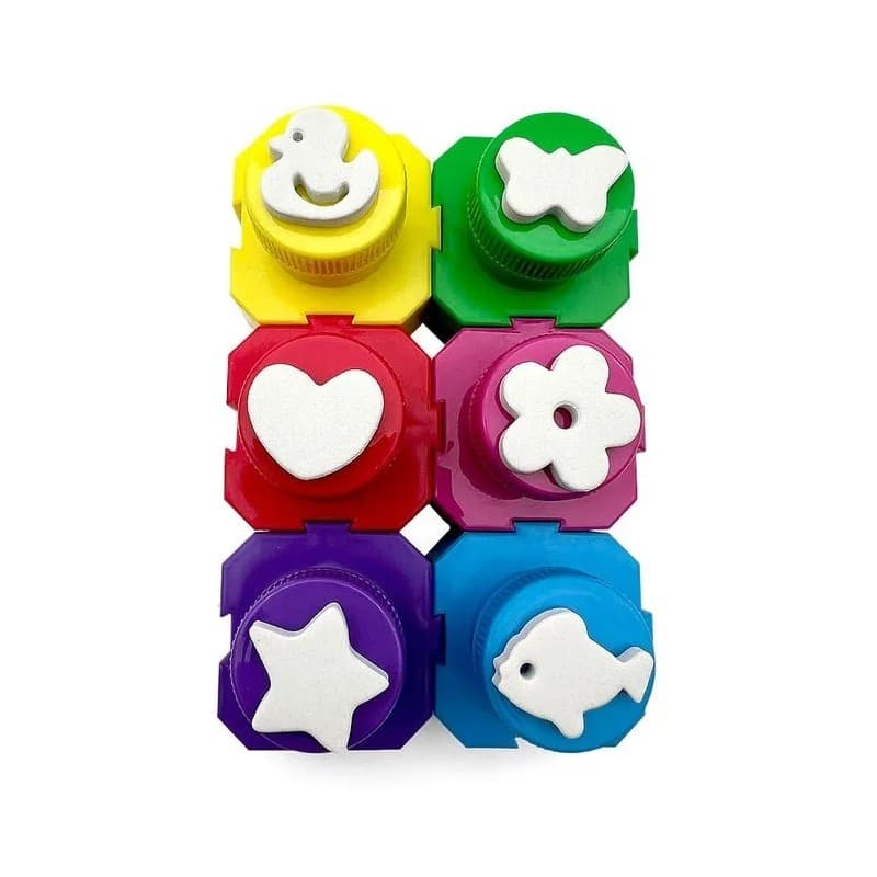 Guache Com 6 Carimbos Com Pote Encaixável LeoeLeo Leonora