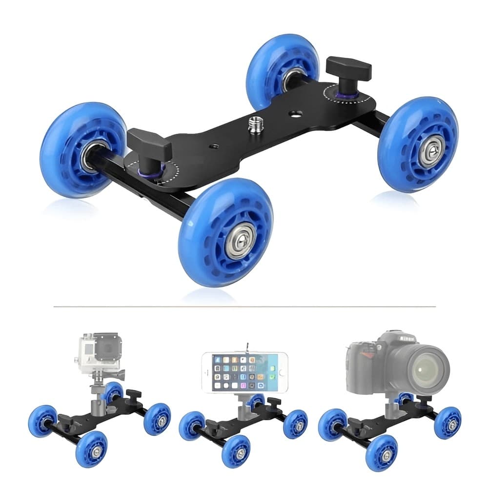 Mini Dolly Skater Slider para Câmeras e Filmadoras