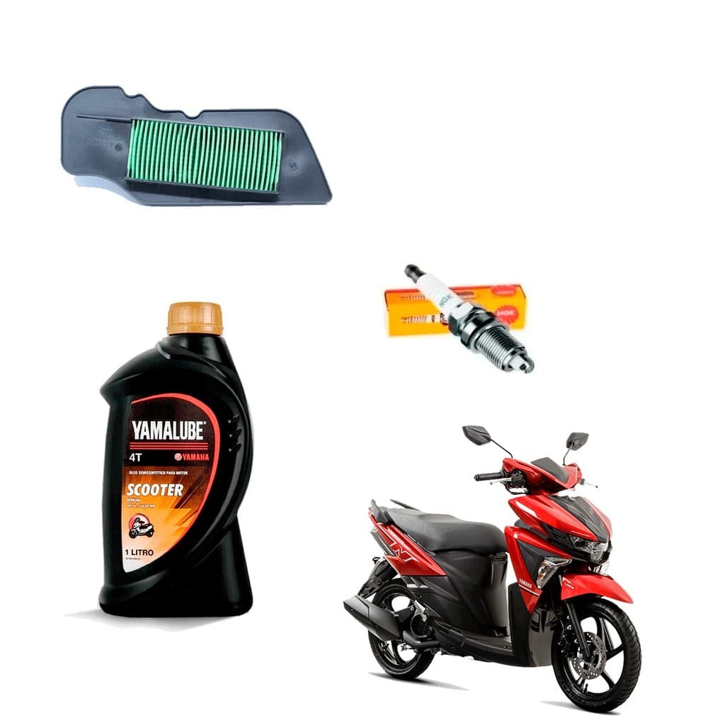 Kit Revisão Neo 125 2017/2022 Vela Filtro Ar Oleo Yamalube