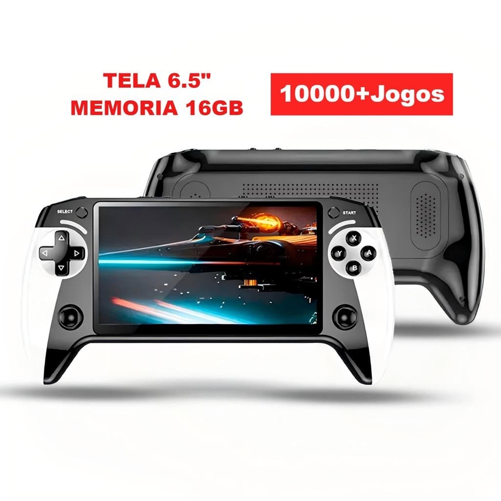 Video Game Console Portátil  LH-5 Tela 6.5"/X7PLUS Tela 5.5" PSP +10000 Jogos Retro 16GB Display de Alta Definição
