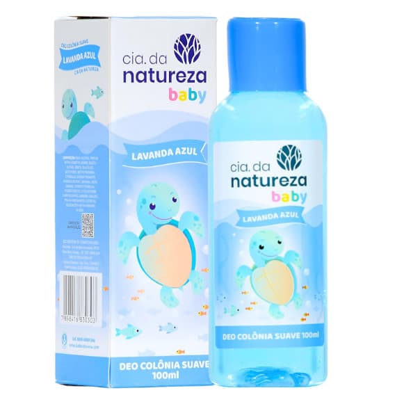 Deo Colônia Suave Infantil, Lavanda Azul, 100ml - Cia da Natureza Baby