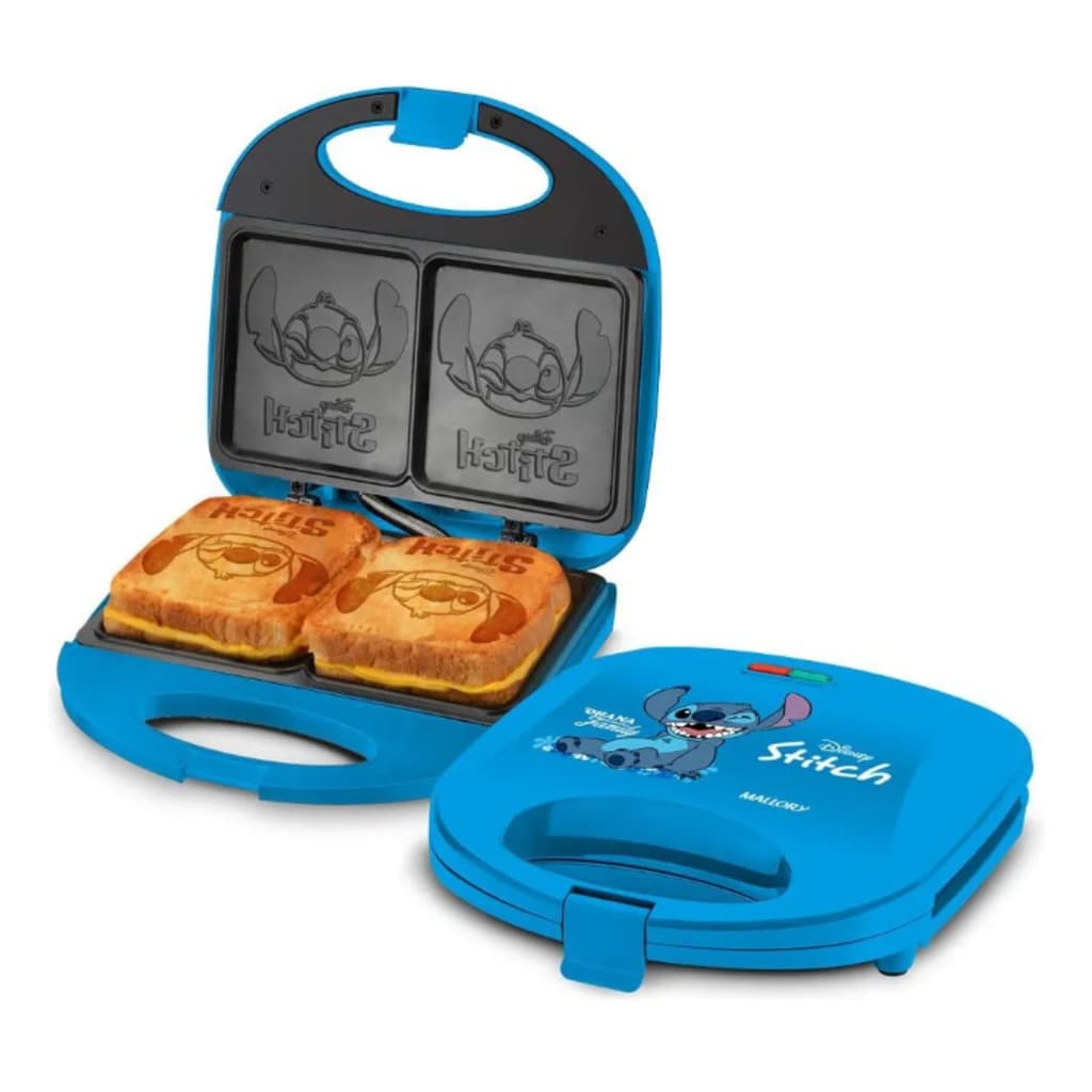 SANDUICHEIRA STITCH  MALLORY PLACAS DESENHADAS AZUL 750W 127V