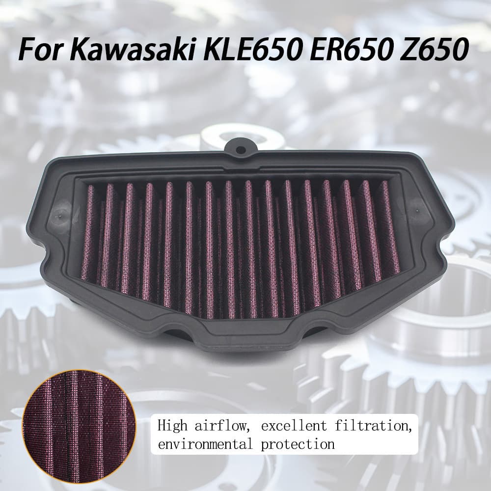 Filtro De Ar Da Motocicleta Para Kawasaki KLE 650 Versys 650 2015-2022 Ninja 650 Z650 2017-2024 EN650 Vulcan S 650 Z650R