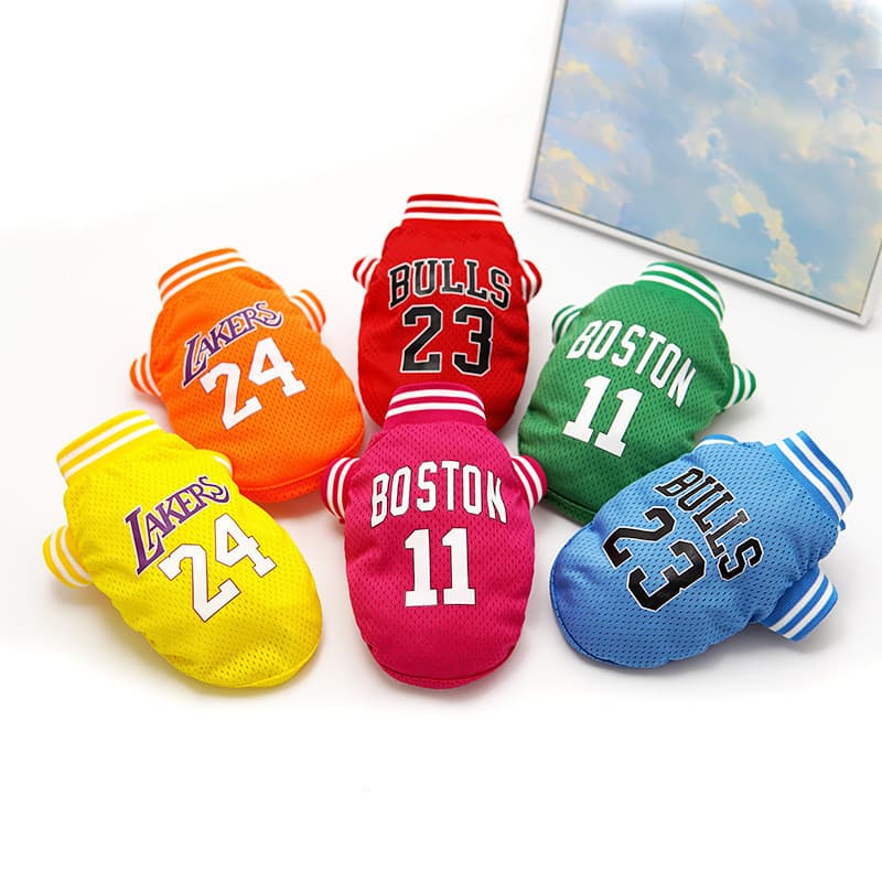 Roupas Leves Para Animais De Estimação : Colete De Basquetebol Esportivo De Verão Raças De Tamanho Pequeno/Médio