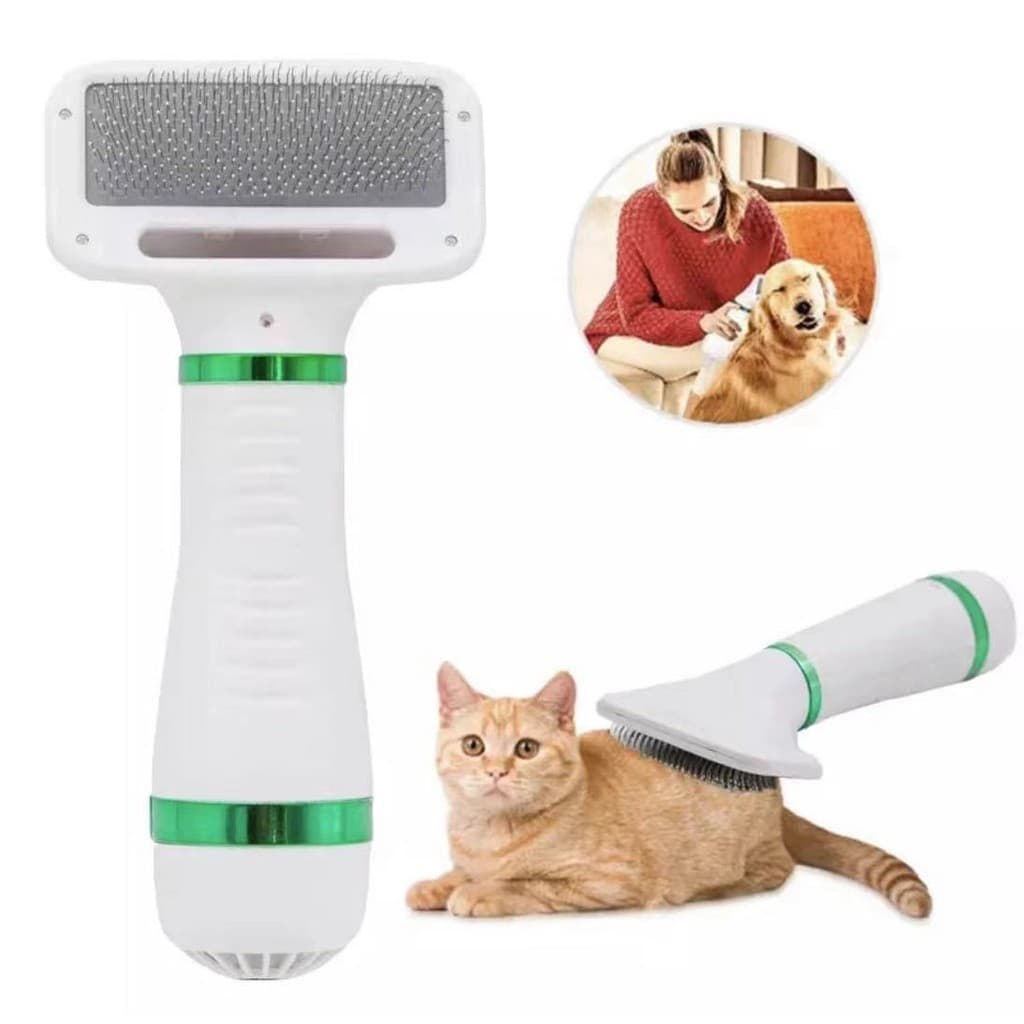 Escova Pet Secadora Elétrica para Secar e Remover Pelos de Gato e Cachorro Envio Rápido