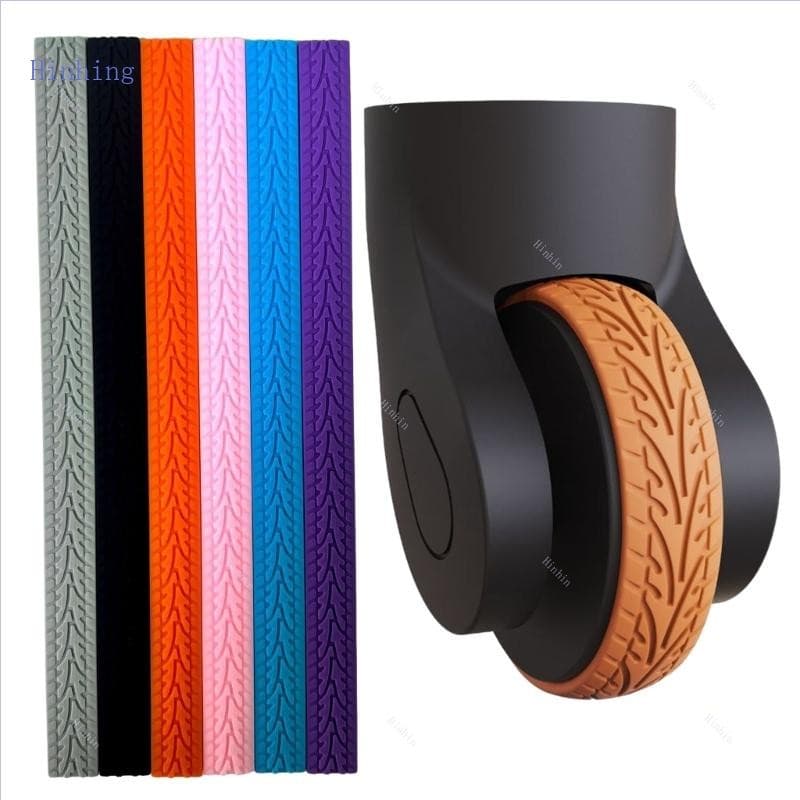 Hinhing 4 Peças Capa Silicone Ajustável Giratória Bagagem Viagem Para A Rodízios