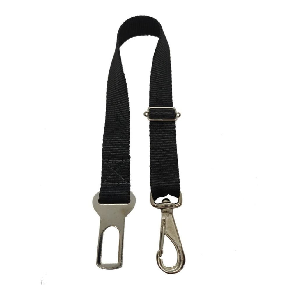 Cinto Segurança Pet Coleira Universal Porte Cachorro Gato Cor Preto