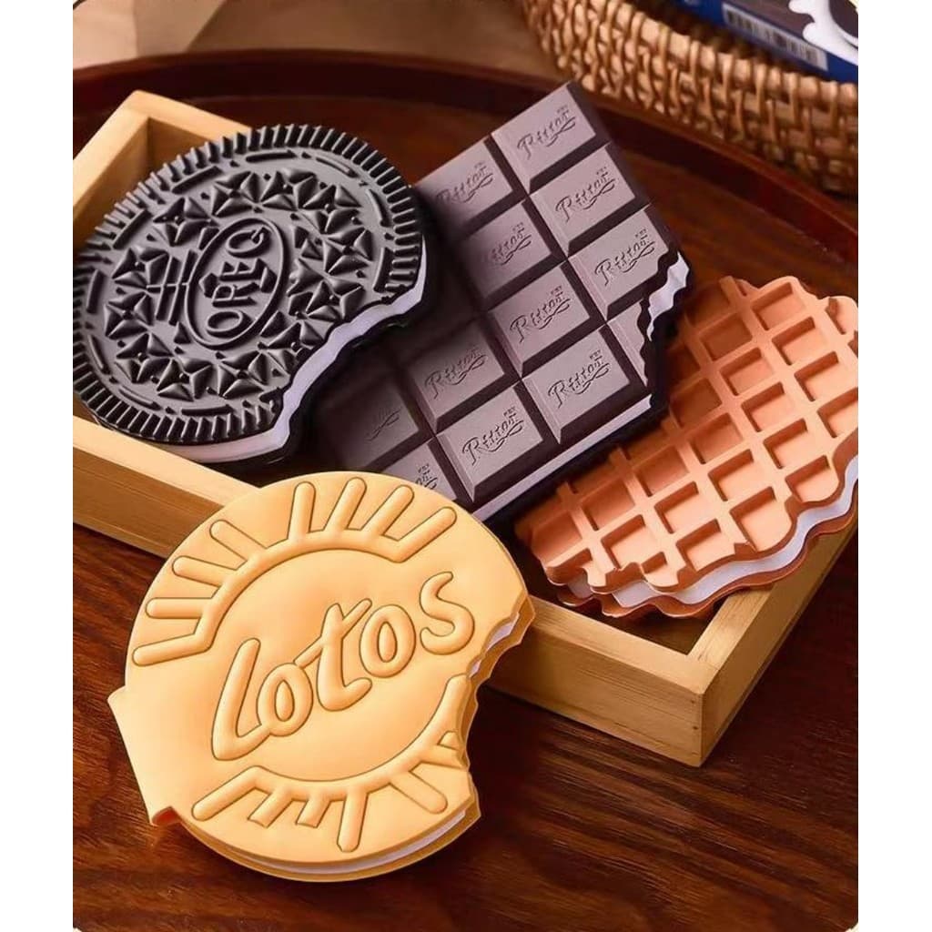 Bloco Formato Barra De Chocolate Anotações Com Cheirinho 80 Folhas Papelaria Fofa